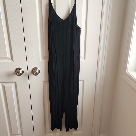 aerie Pants - Aerie Black Jumpsuit XL